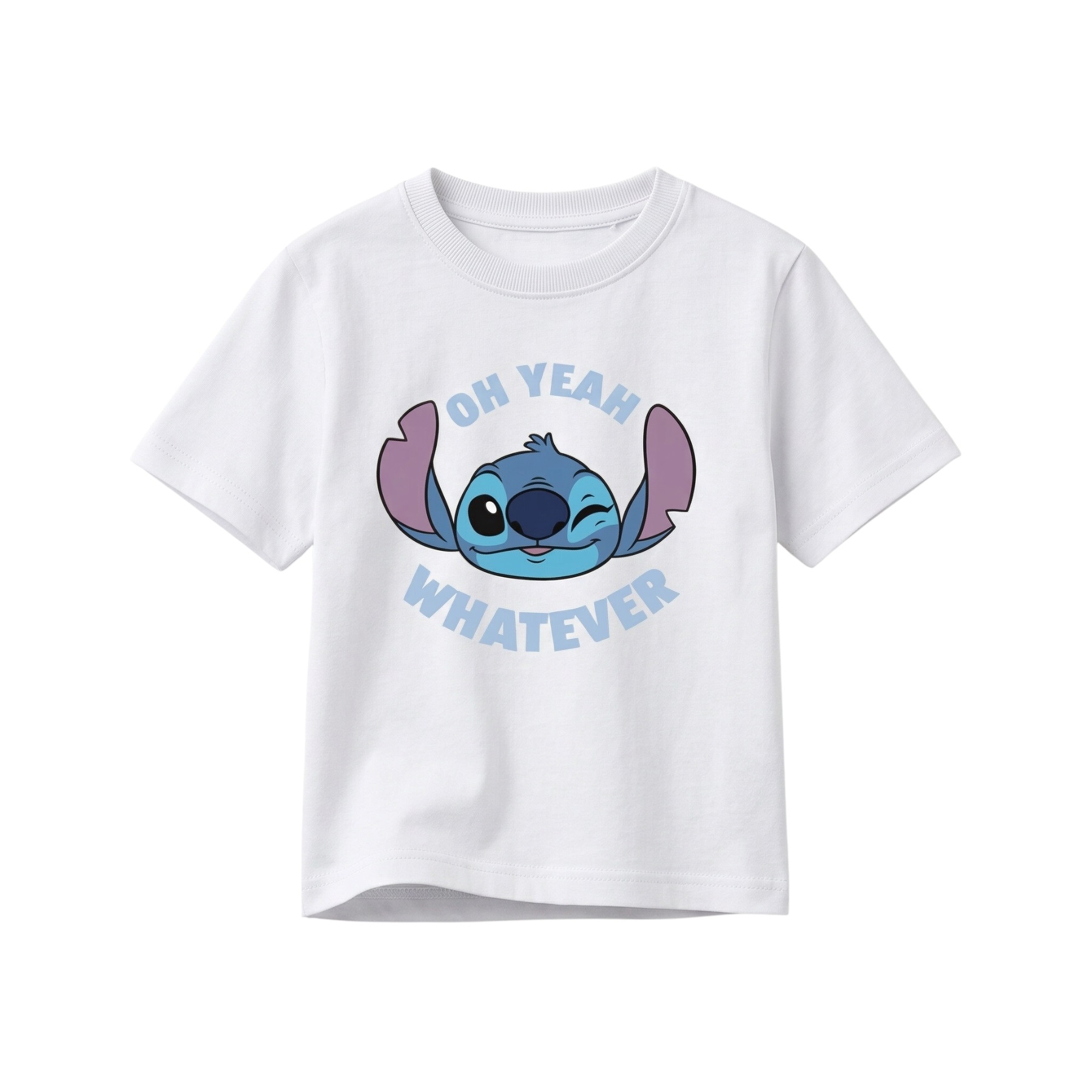 Disney Lilo and Stitch Παιδικό Κοντομάνικο Μπλουζάκι Λευκό Βαμβακερό 3-8 Ετών