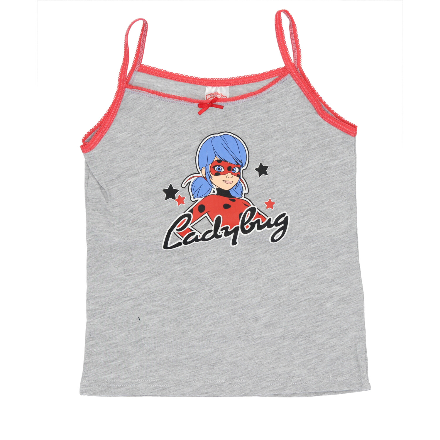 Miraculous Ladybug Παιδικά Φανελάκια 2 Τεμαχίων με Λεπτές Τιράντες