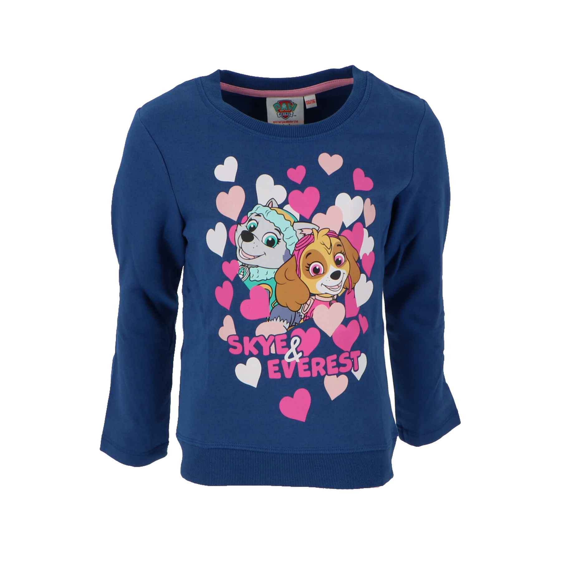 Paw Patrol Παιδική Φούτερ Μπλούζα Hearts 2-8 Ετών