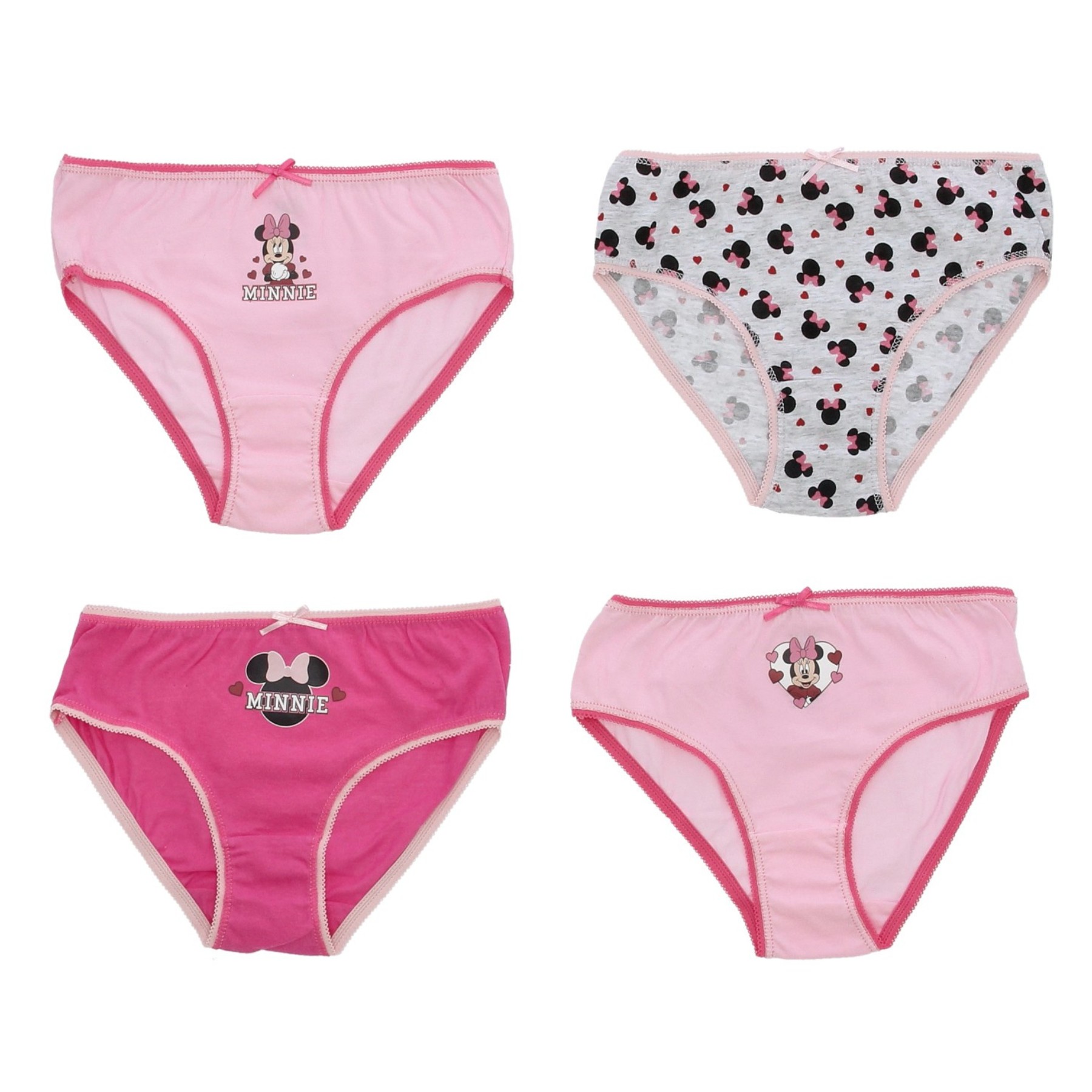 Disney Minnie Mouse Παιδικά Σλιπ 4 Τεμαχίων 2-8 ετών