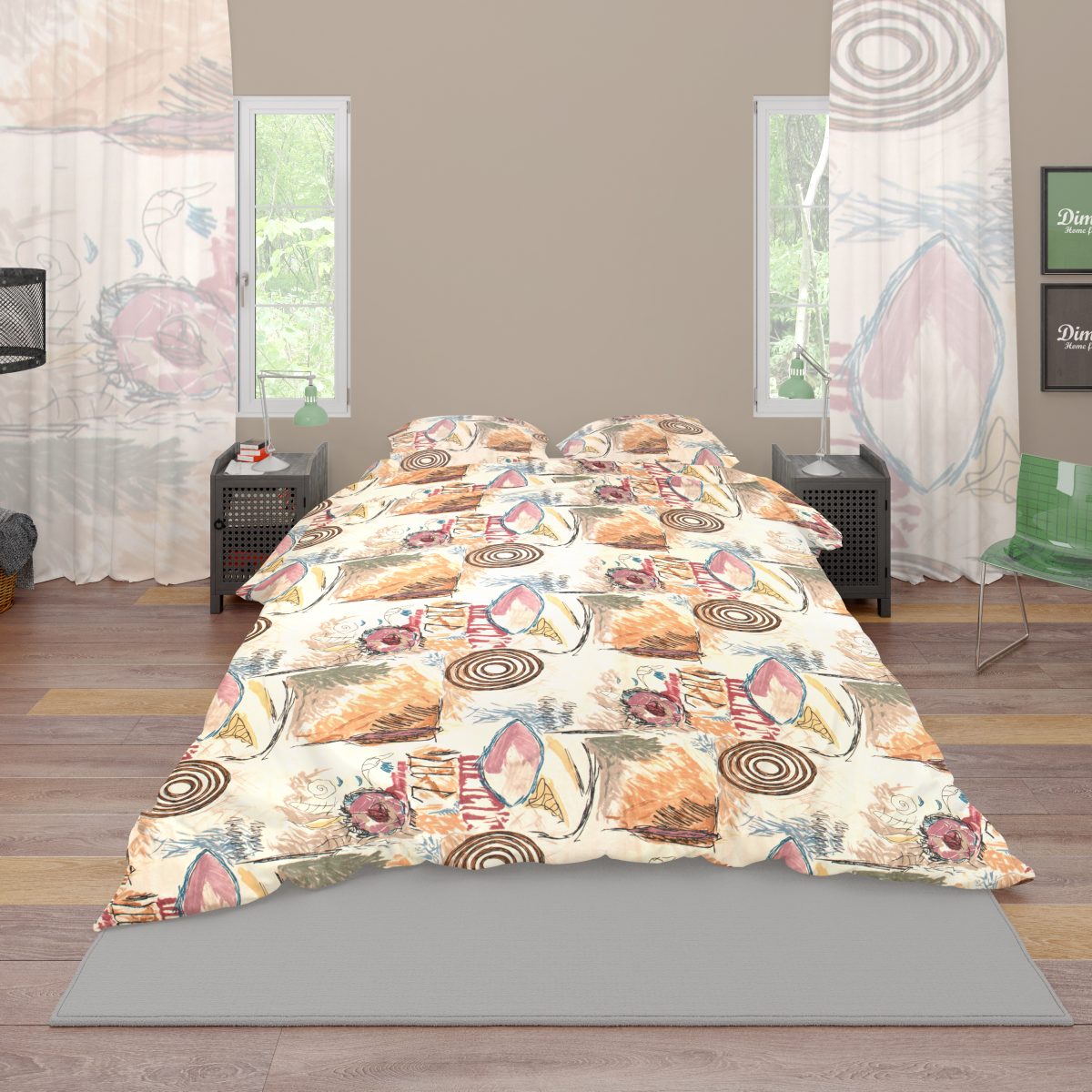 ΣΕΝΤΟΝΙΑ ΕΜΠΡΙΜΕ ΣΕΤ 2 τεμ Μελτέμι 159 160X240 Cotton 100%