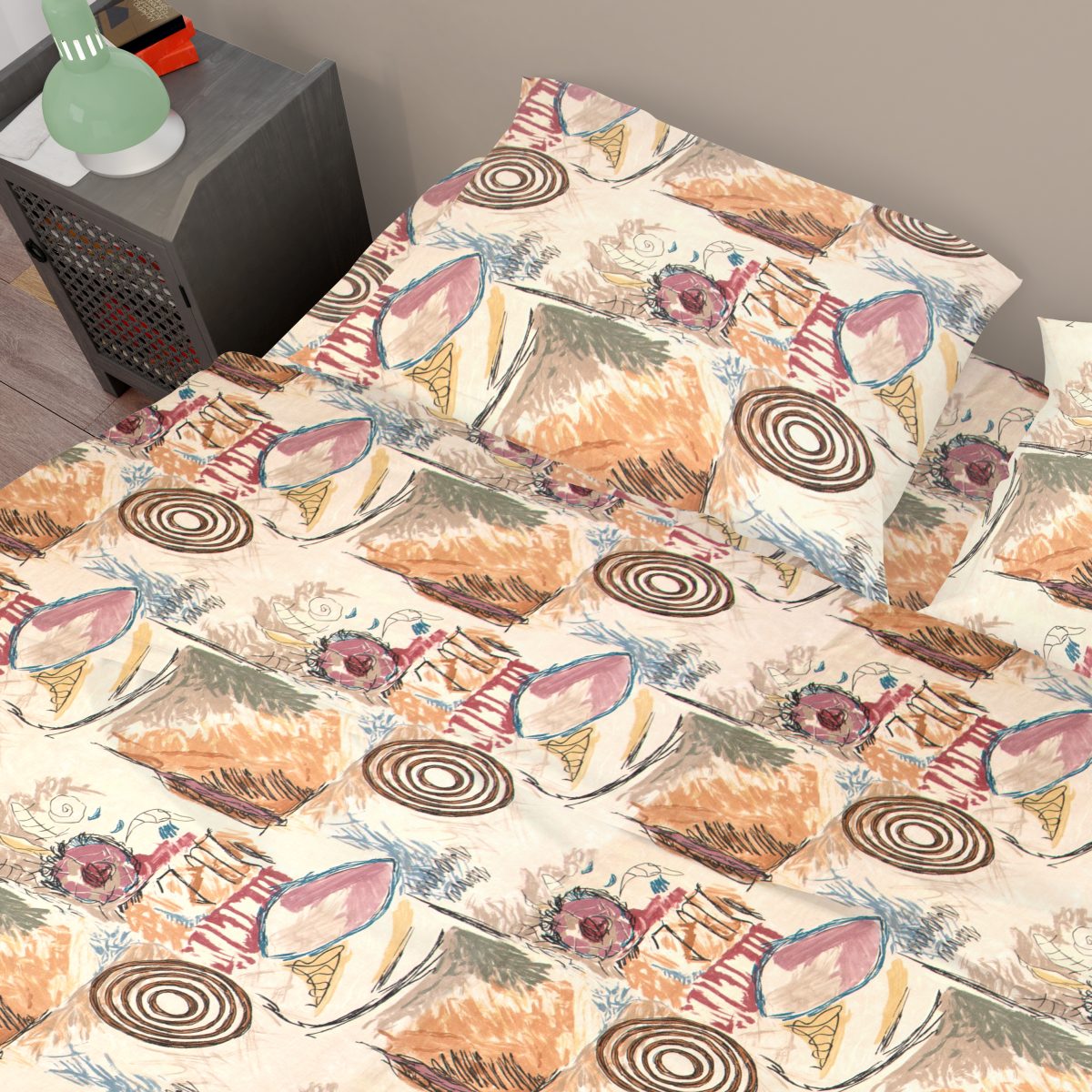 ΣΕΝΤΟΝΙΑ ΕΜΠΡΙΜΕ ΣΕΤ 3 τεμ Μελτέμι 159 160X240 Cotton 100%