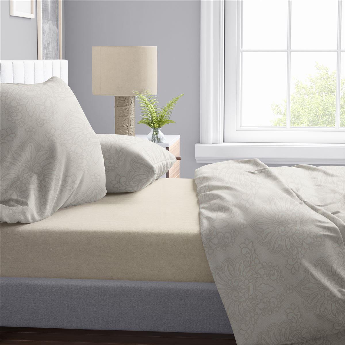 Παπλωματοθήκη Εμπριμέ Άρτεμις 702 220X240 Beige 100% Cotton