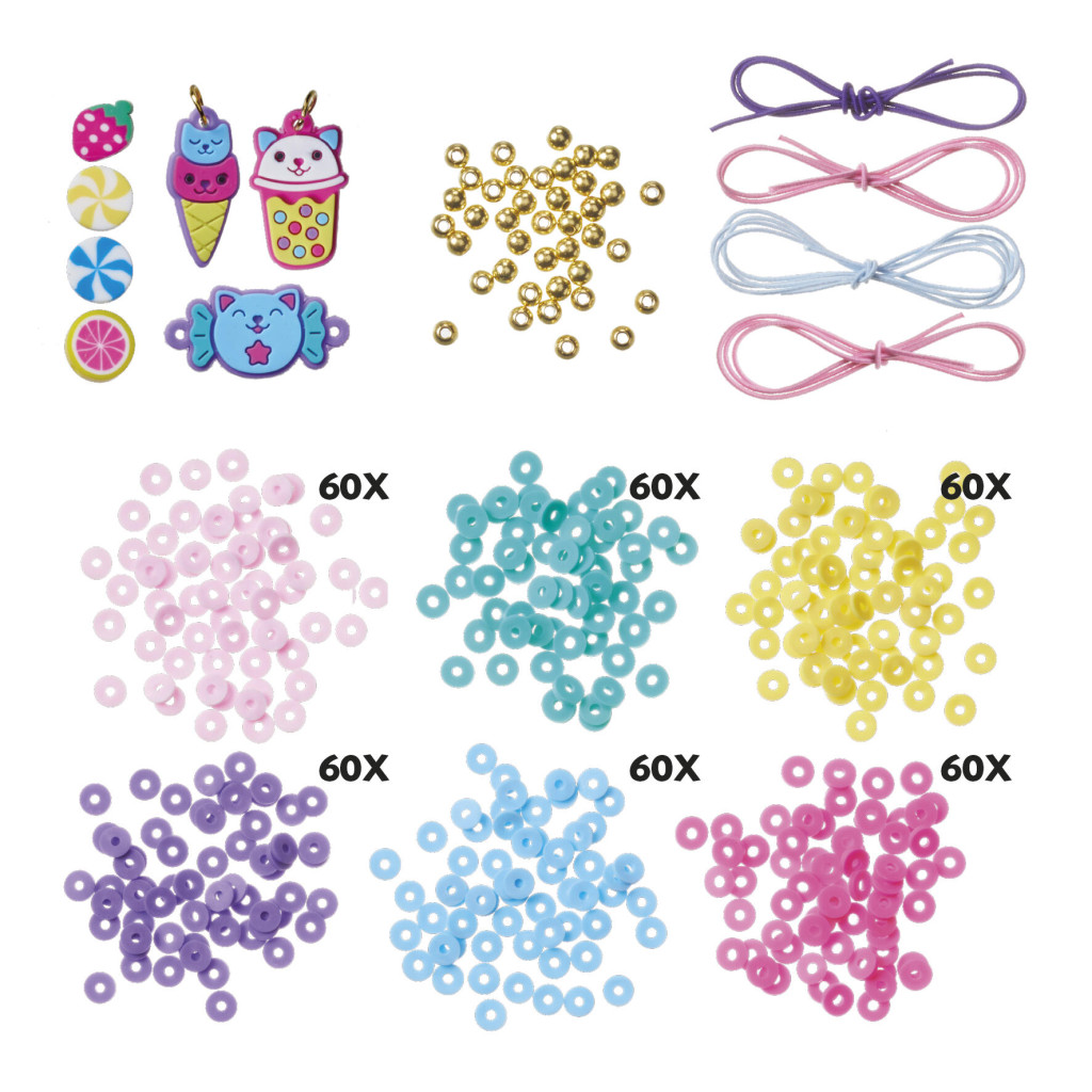 Alternative view of Colour Kawaii Παιδικό Σετ Κατασκευής Βραχιολιών με 350 Χάντρες