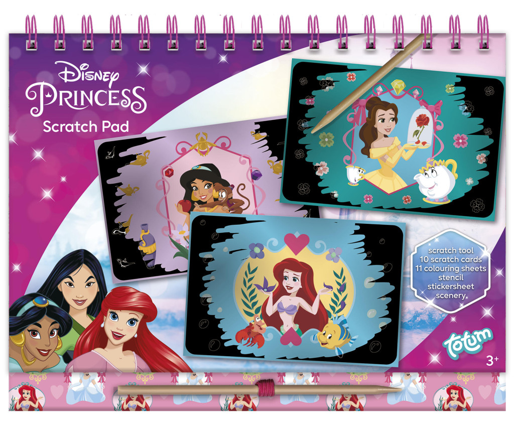 Disney Princess Παιδικό Δημιουργικό Σετ Scratch Art