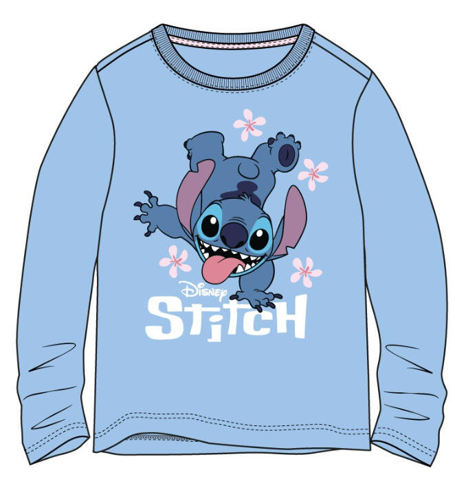 Disney Lilo & Stitch Handshake Παιδικές Μακρυμάνικες Μπλούζες 100% Βαμβάκι Μεγέθη 3 έως 8 ετών