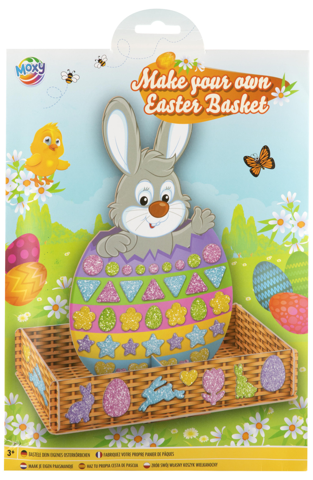 Easter Σετ Κατασκευής Πασχαλινού Καλαθιού με Glitter Αυτοκόλλητα