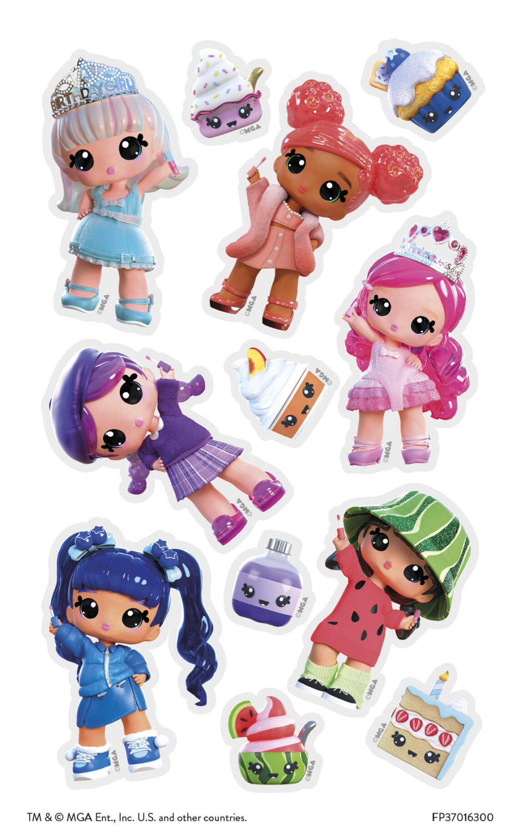 Alternative view of Yummiland Girls tattoo set of 12 pcs