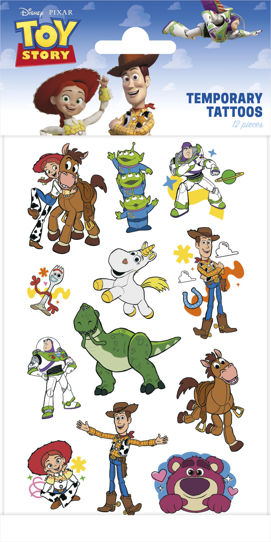 Disney Toy Story Adventure 12 pcs tattoo