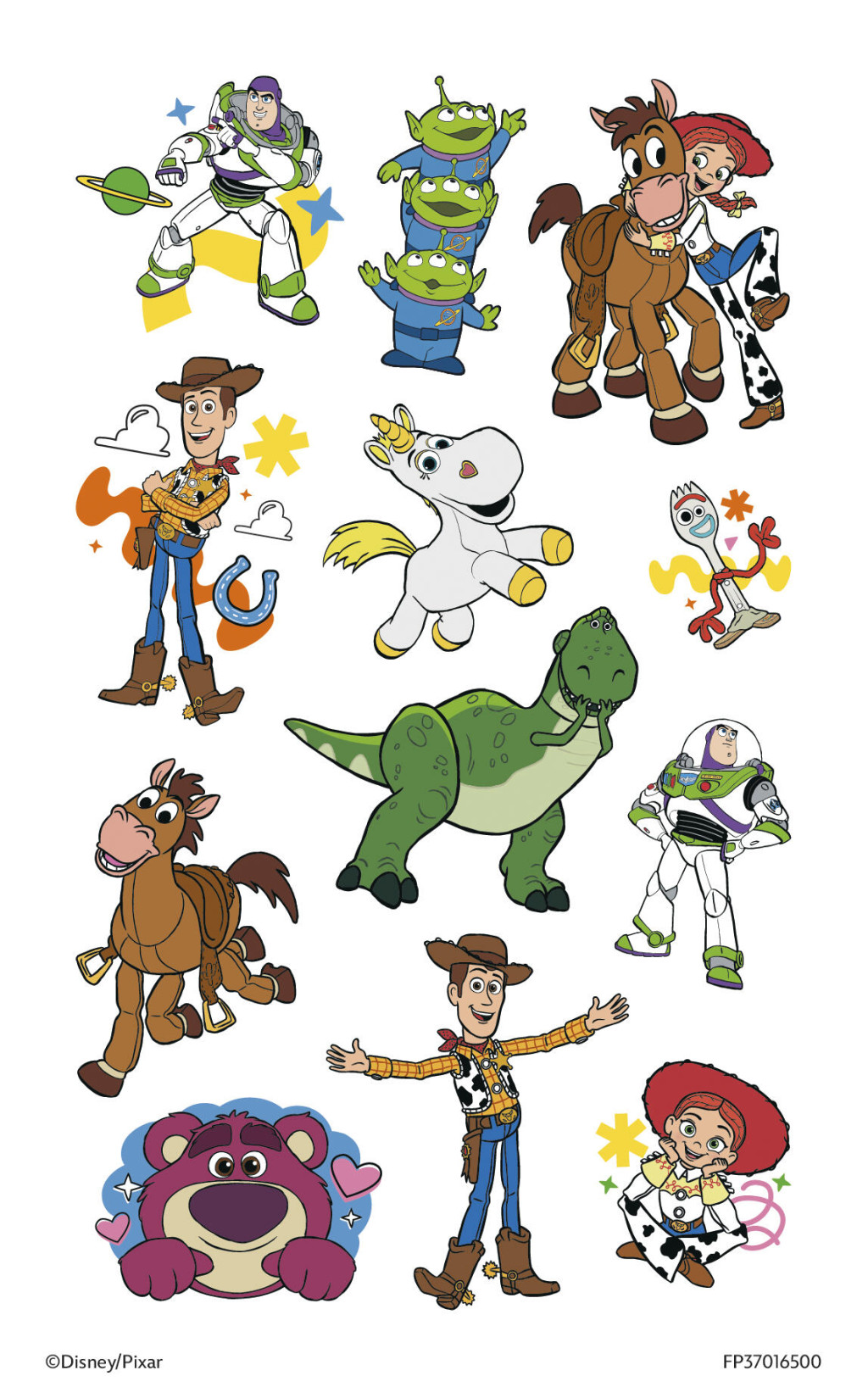 Alternative view of Disney Toy Story Adventure 12 pcs tattoo