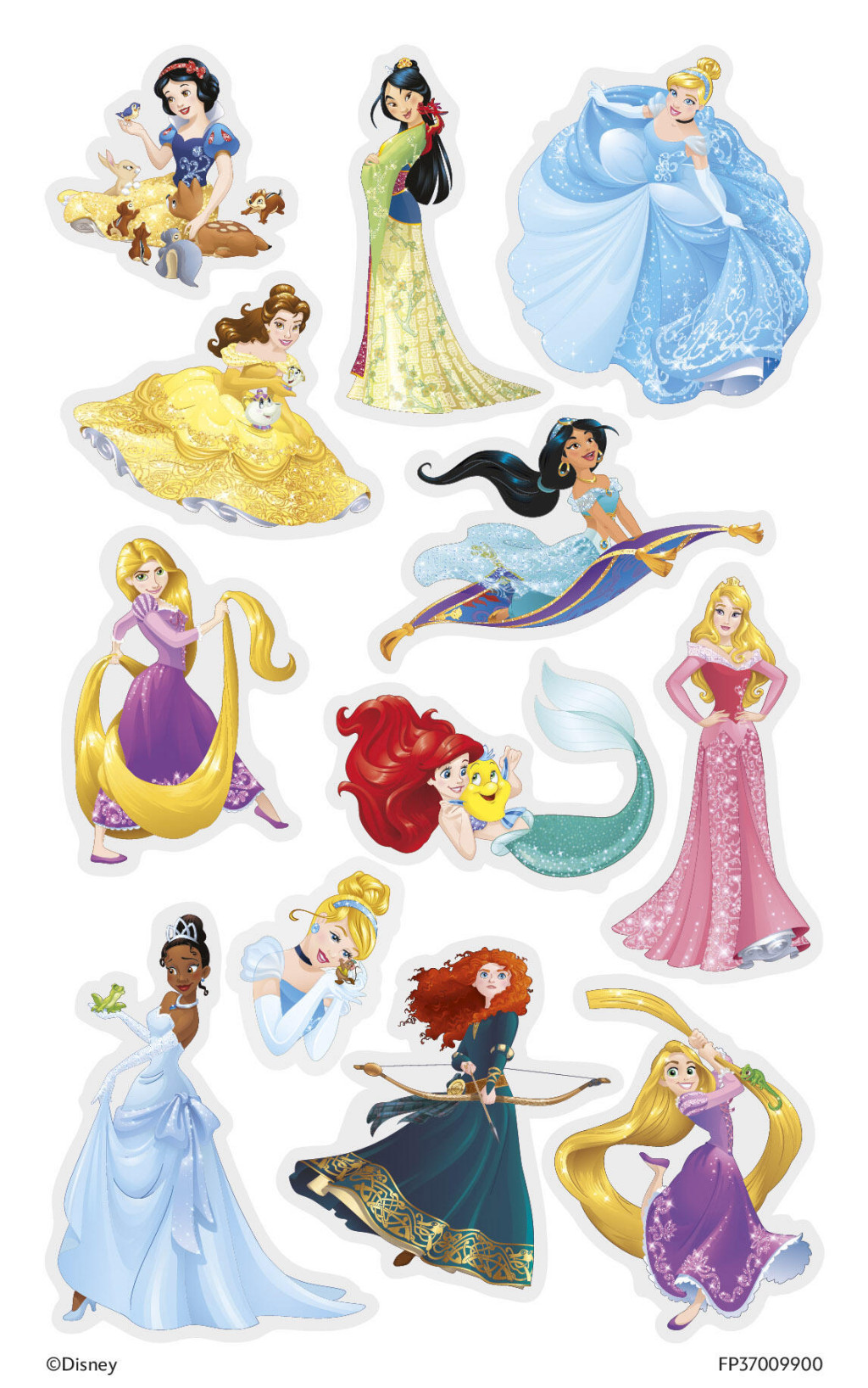 Alternative view of Disney Princess Magic Σετ 12 Προσωρινών Τατουάζ