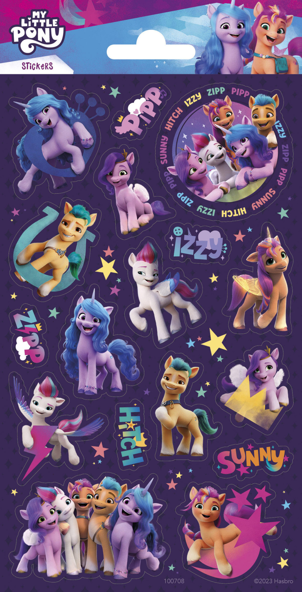 My Little Pony Purple γκλίτερ Αυτοκόλλητο