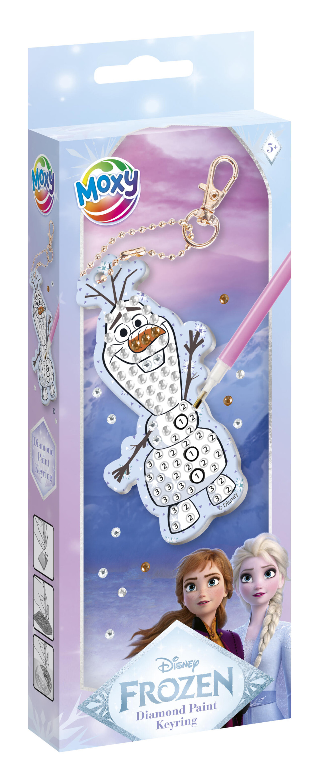 Disney Frozen Σετ Κατασκευής Μπρελόκ Diamond Painting