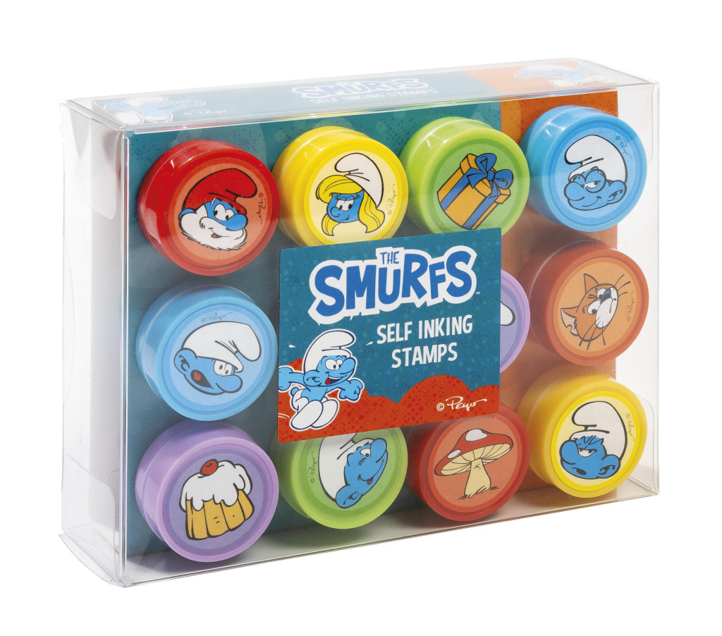 Smurfs Σετ Παιδικών Σφραγίδων – 12 Τεμάχια