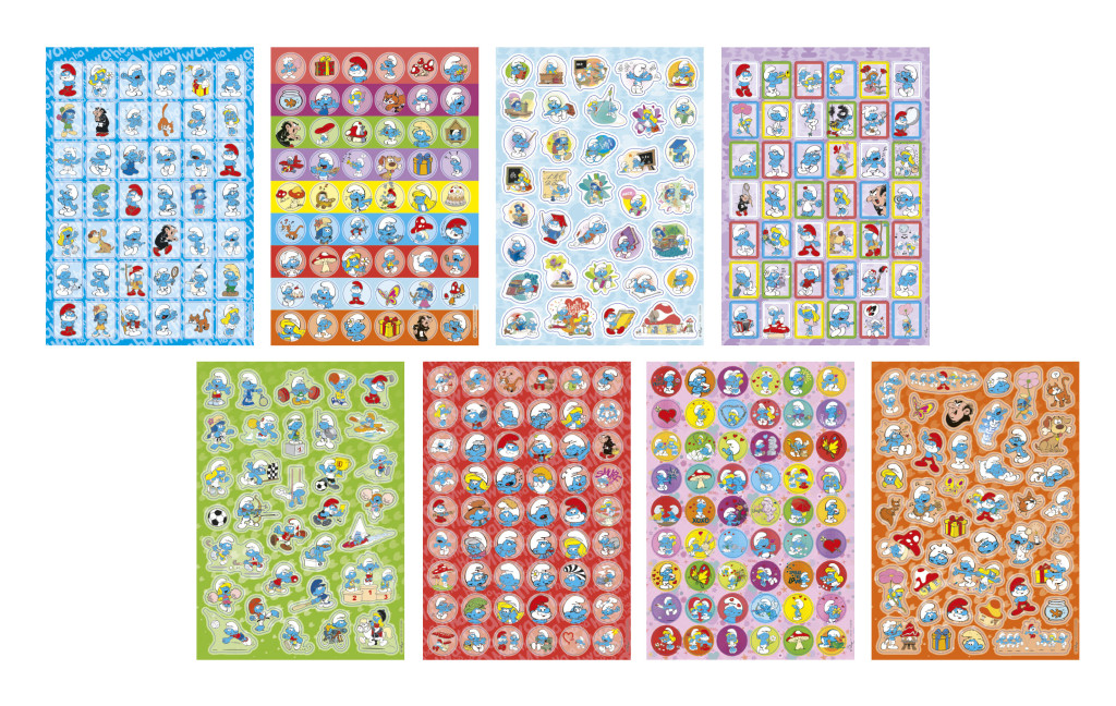 Alternative view of Smurfs Happy glitter sticker album 8 pages