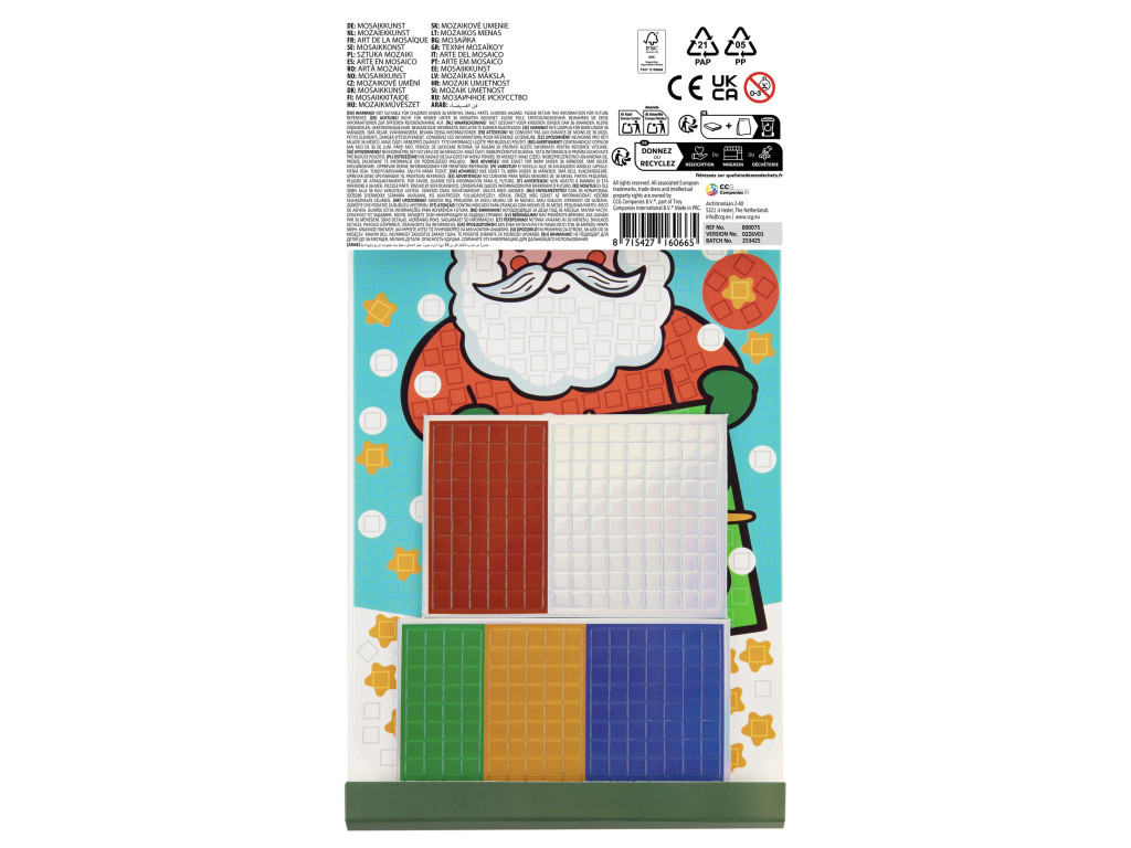 Alternative view of Christmas Santa Δημιουργικό Σετ Ψηφιδωτού από Αφρώδες Υλικό