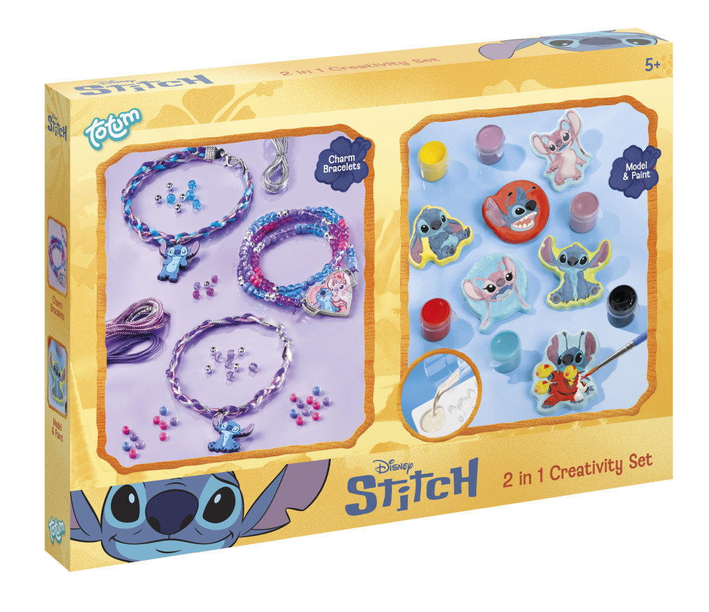 Disney Lilo & Stitch Δημιουργικό Σετ 2 σε 1 – Βραχιόλια και Γύψινες Φιγούρες