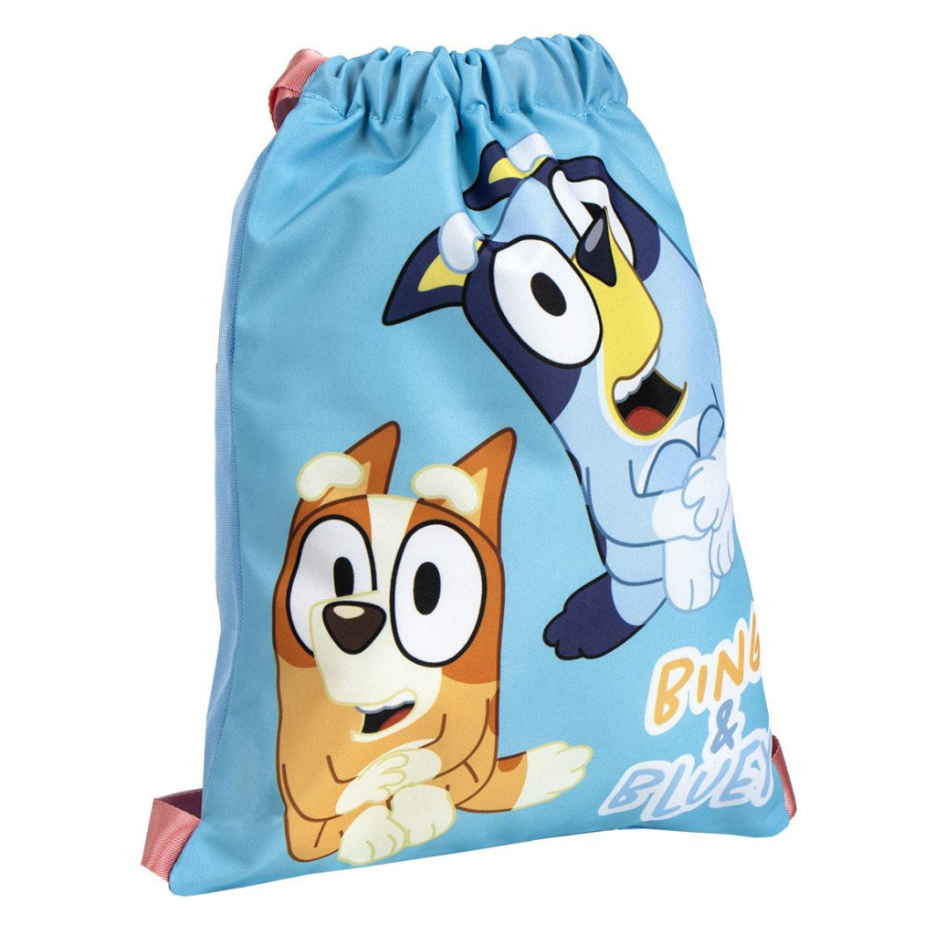Bluey Bingo Παιδικό Αθλητικό Σακίδιο Πλάτης με Κορδόνια 27×33 cm