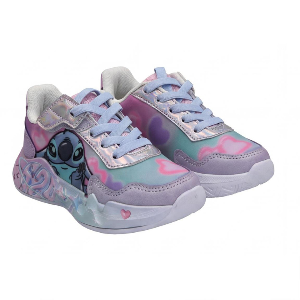 Disney Lilo and Stitch Cute Hearts Παιδικά Παπούτσια Sneakers με LED Φωτάκια – Μεγέθη 25–32 - Image 3