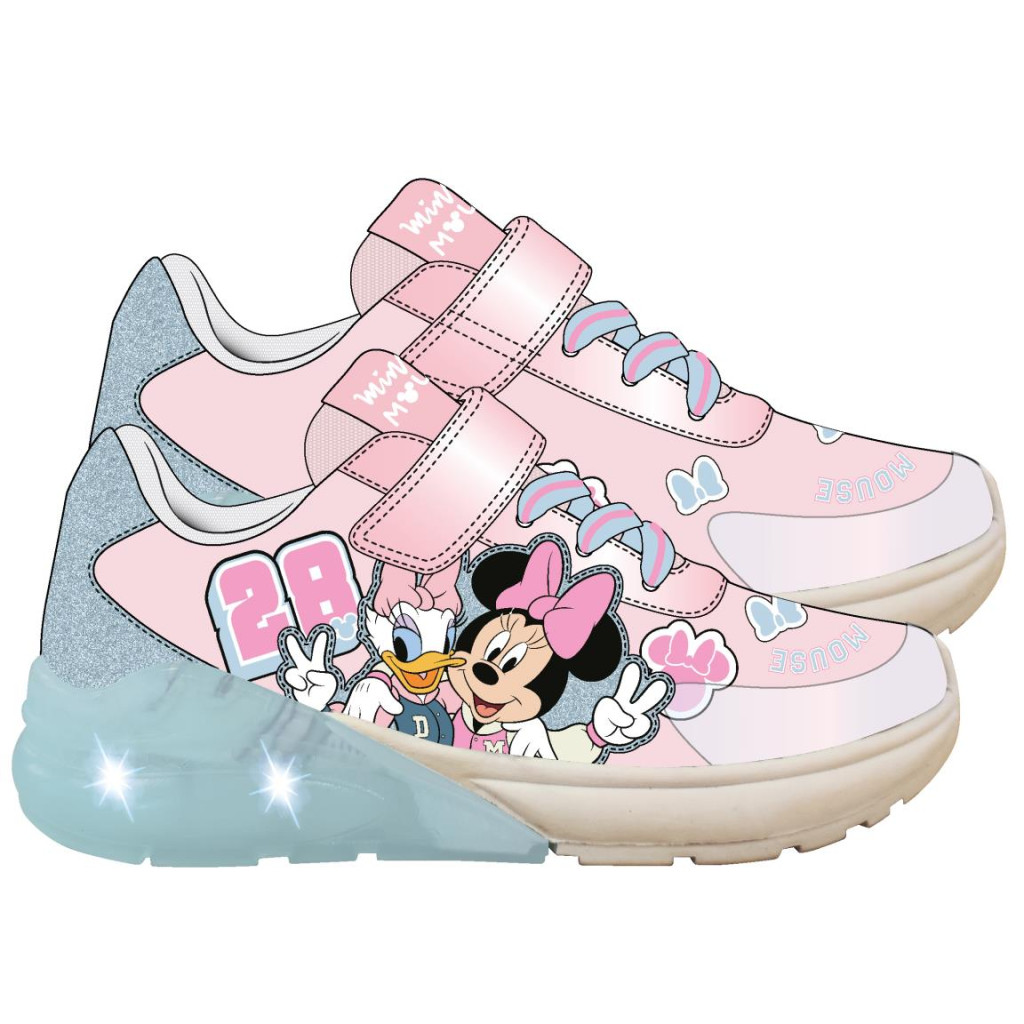 Disney Minnie Daisy Παιδικά παπούτσια sneakers με LED Φωτάκια – Μεγέθη 24–31