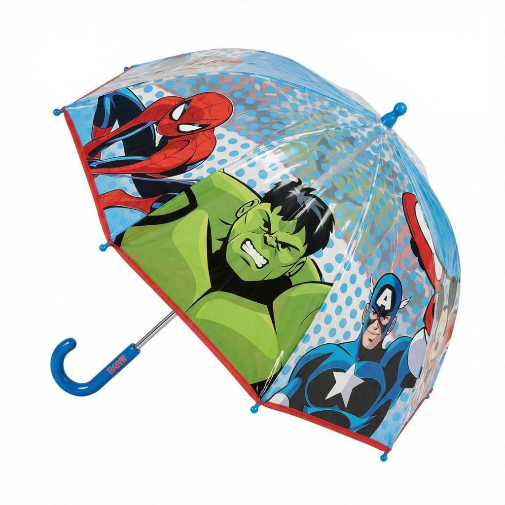 Avengers Dots Παιδική Διάφανη Ομπρέλα Διαμέτρου 71 cm