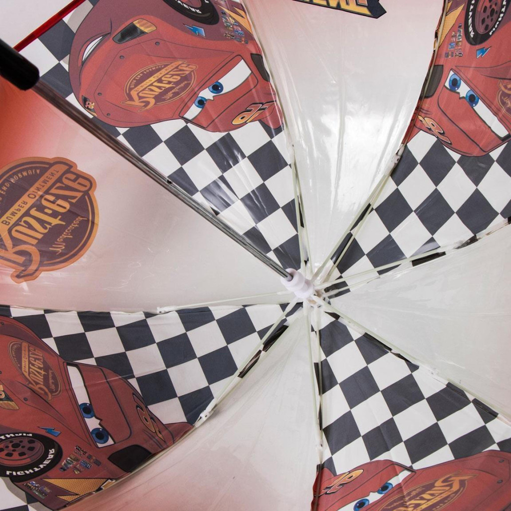 Alternative view of Disney Cars Flag Παιδική Διάφανη Ομπρέλα Διαμέτρου 71 cm