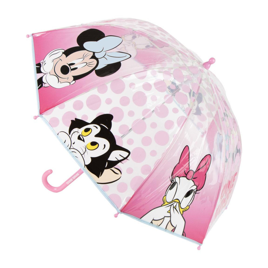 Disney Minnie Friends Forever Παιδική Διάφανη Ομπρέλα Διαμέτρου 71 cm