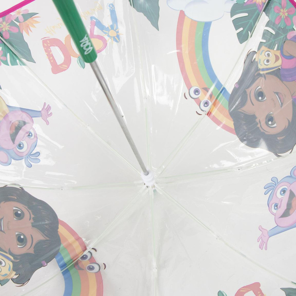 Alternative view of Dora the Explorer Jungle Παιδική Διάφανη Ομπρέλα Διαμέτρου 71 cm