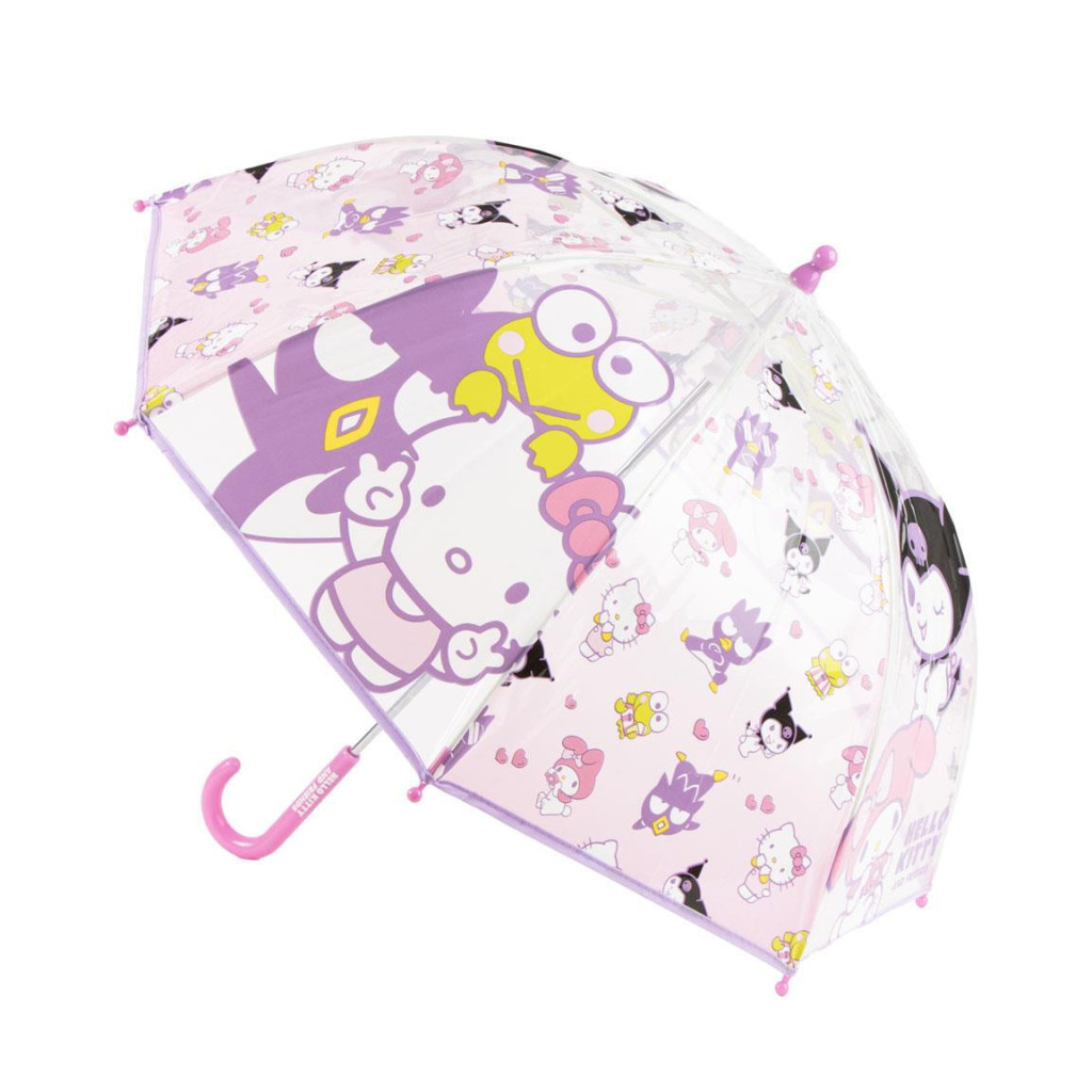 Hello Kitty Happy Friends Παιδική Διάφανη Ομπρέλα Διαμέτρου 71 cm