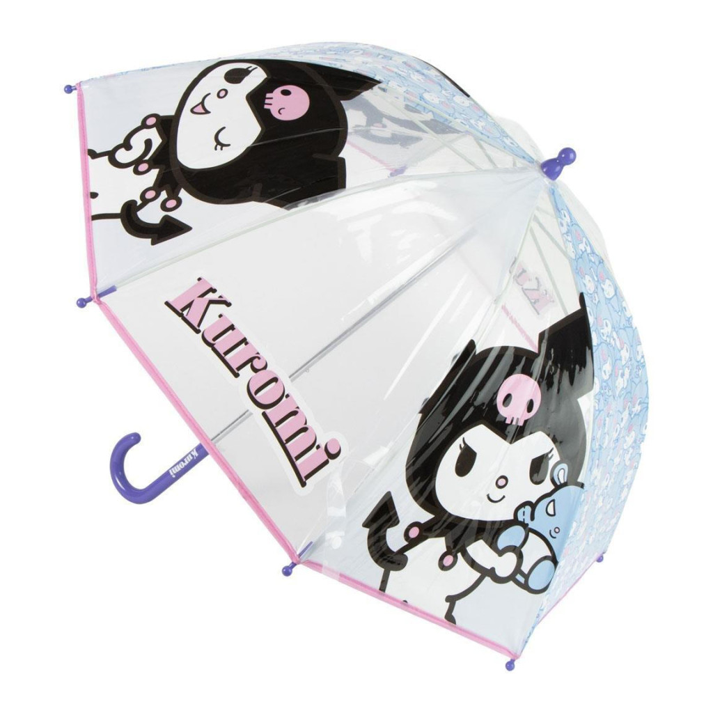 Hello Kitty Kuromi Παιδική Διάφανη Ομπρέλα Διαμέτρου 71 cm