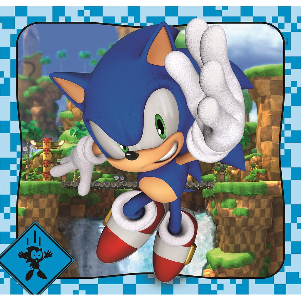 Alternative view of Sonic the Hedgehog Doctor Eggman Puzzle Clementoni 3×48 Τεμαχίων