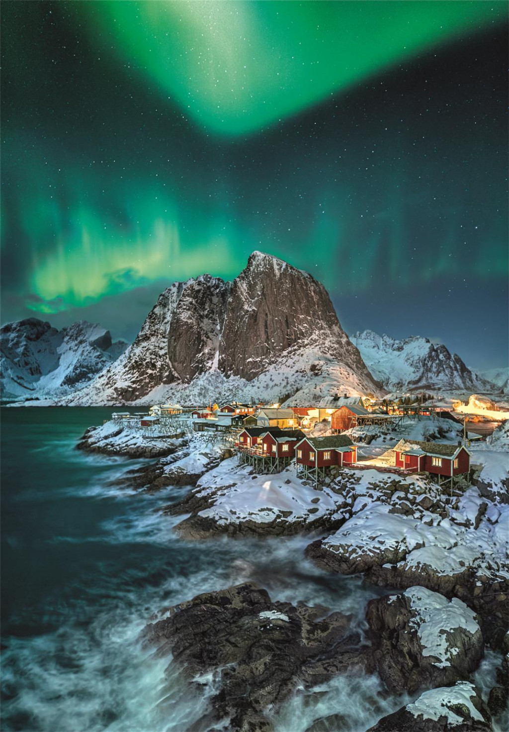 Alternative view of Cities Lofoten Norway Puzzle Compact Clementoni 1000 Τεμαχίων
