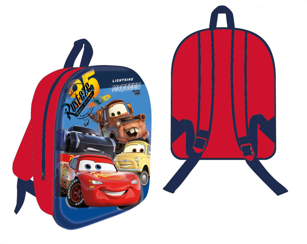 Disney Cars Rust-eze Τρισδιάστατο Παιδικό Σακίδιο Πλάτης 30×26×10 cm