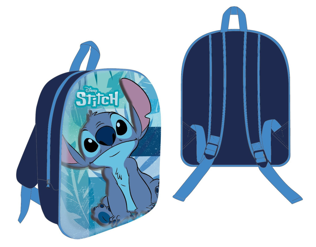 Disney Lilo & Stitch Blue Vibes 3D Παιδικό Σακίδιο Πλάτης 30×26×10 cm