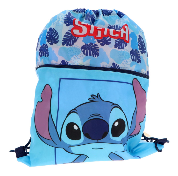 Disney Lilo & Stitch Peeping Deluxe Παιδικό Αθλητικό Σακίδιο Πλάτης με Κορδόνια 45×34,5 cm