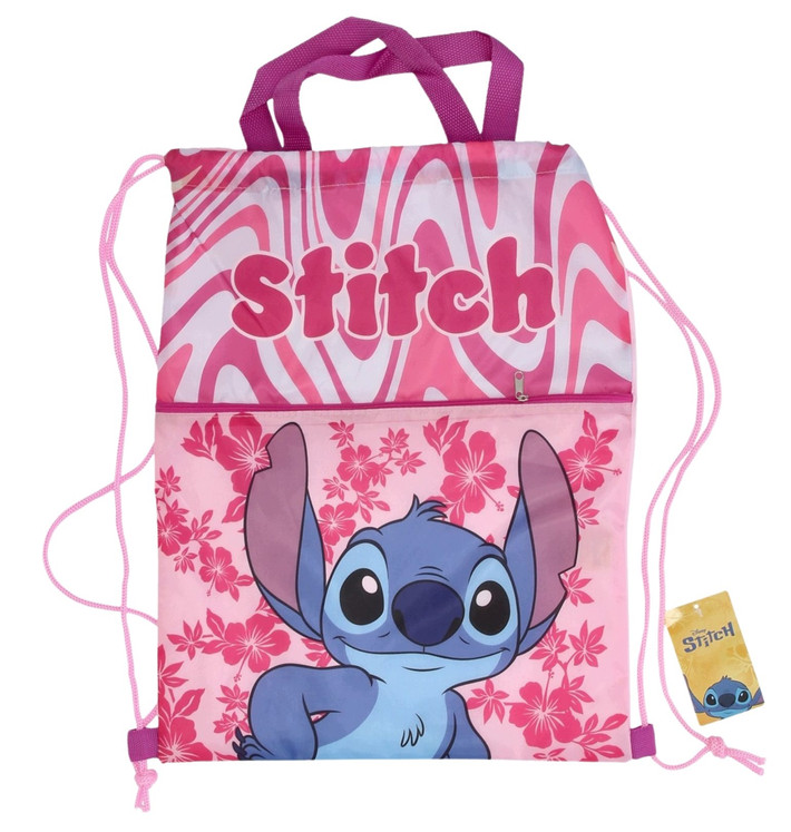 Alternative view of Disney Lilo & Stitch Cute Deluxe Παιδικό Αθλητικό Σακίδιο Πλάτης με Κορδόνια 45×34,5 cm