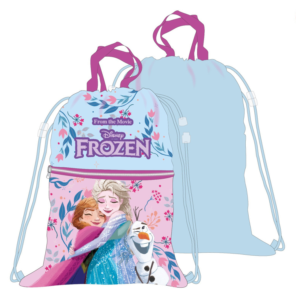 Disney Frozen Hug Deluxe Παιδικό Αθλητικό Σακίδιο Πλάτης με Κορδόνια 45×34,5 cm
