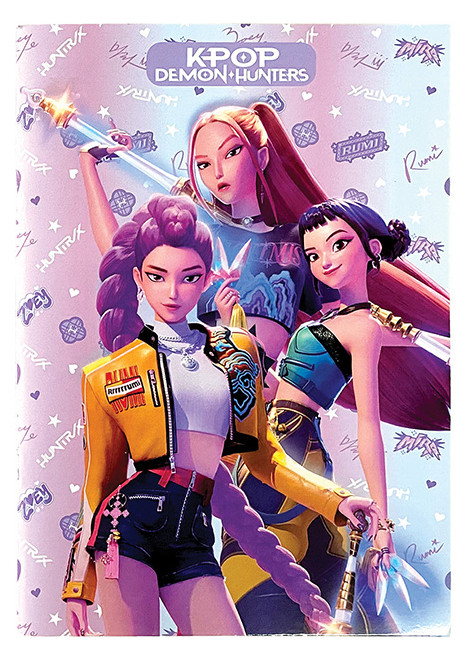 K-pop Demon Hunters Hunters A4 lined notebook 50 sheets