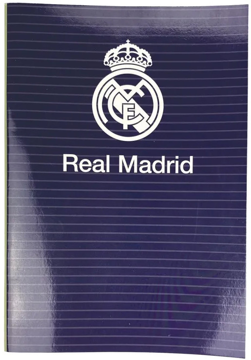 Real Madrid Blue Τετράδιο Ριγέ B/5 40 Φύλλα
