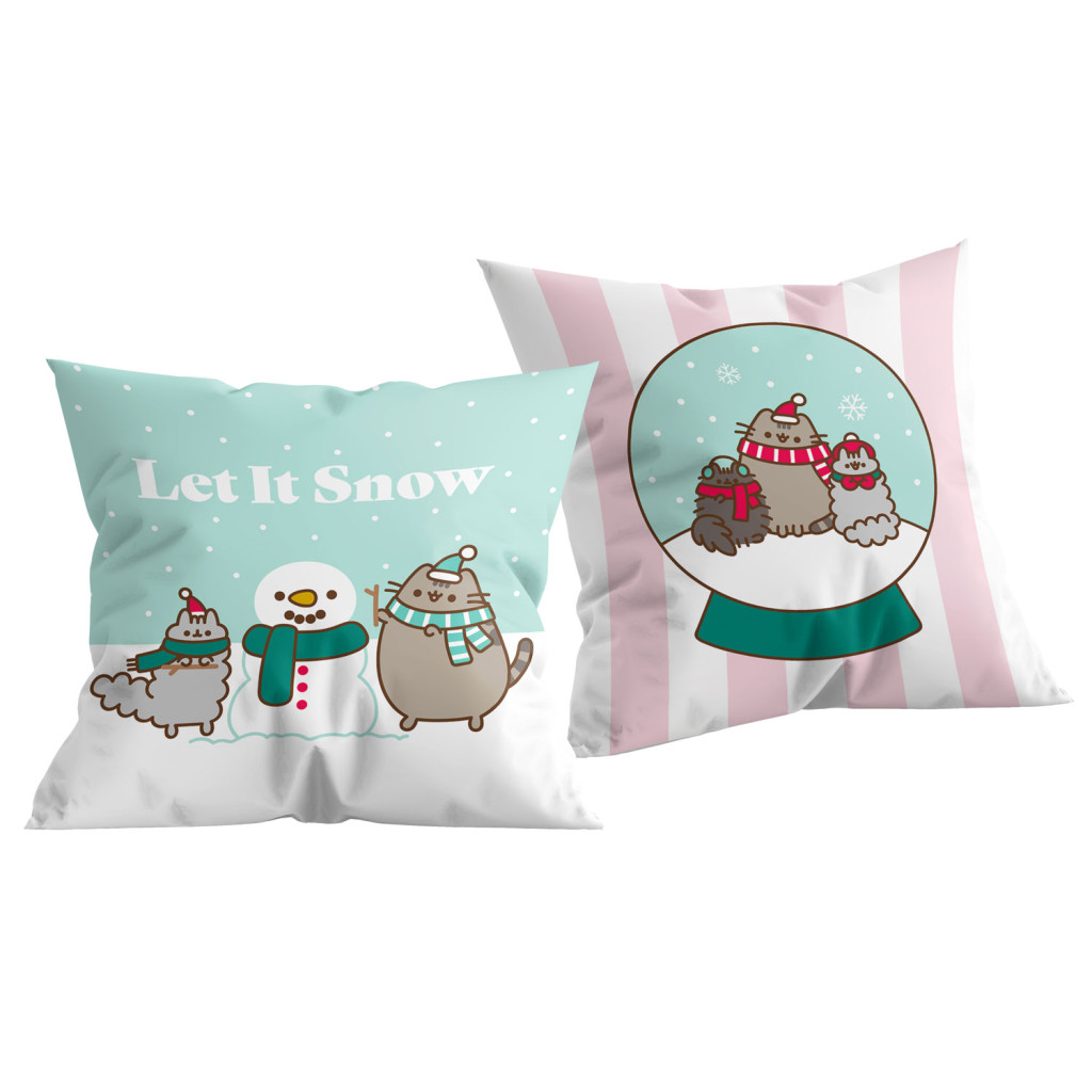 Pusheen Let It Snow Διακοσμητικό μαξιλάρι 40×40 cm