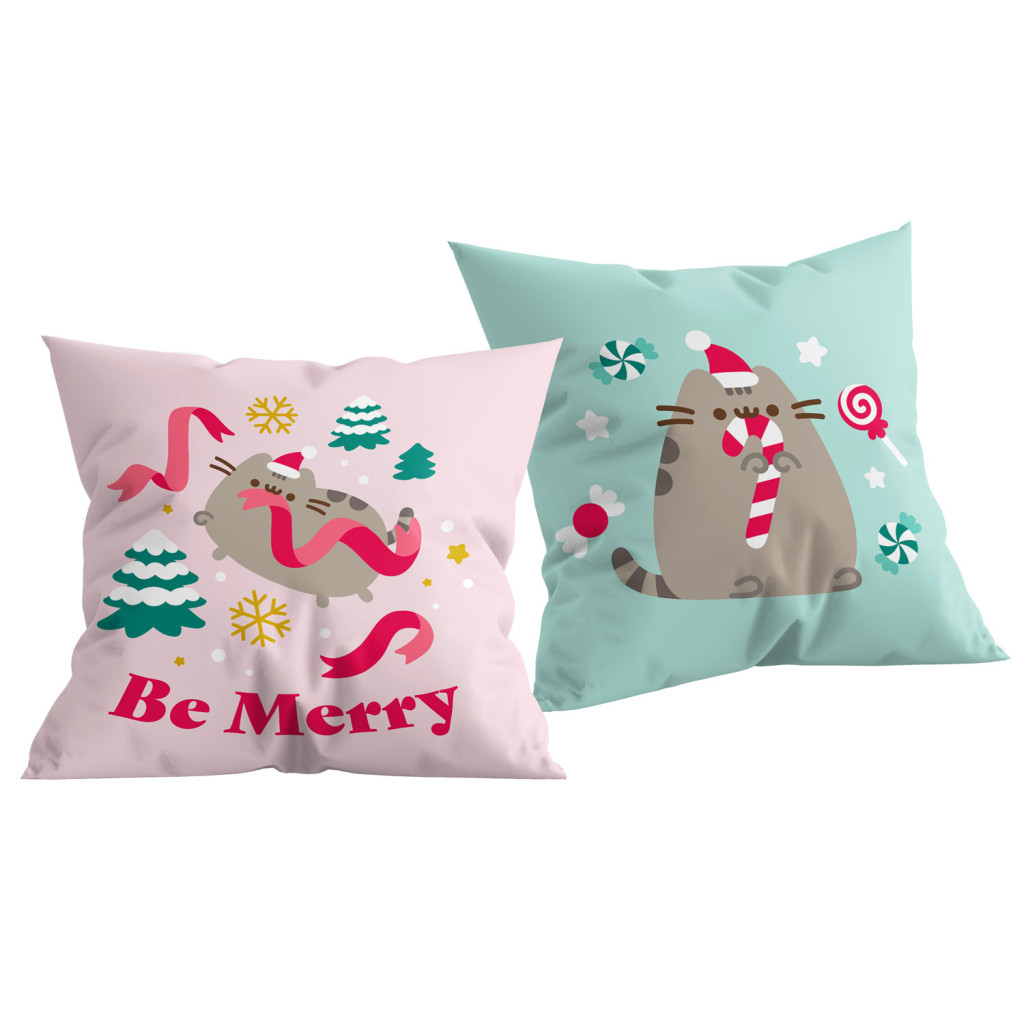 Pusheen Be Merry Διακοσμητικό μαξιλάρι 40×40 cm
