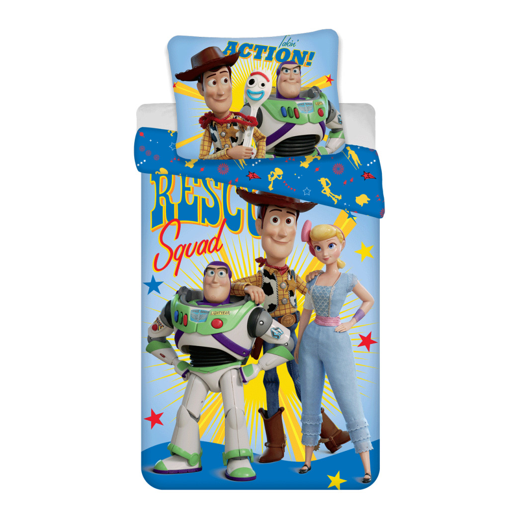 Disney Toy Story Σετ Παπλωματοθήκης Μονό 2 Τεμαχίων από 100% Βαμβάκι 140×200cm, 70×90 cm
