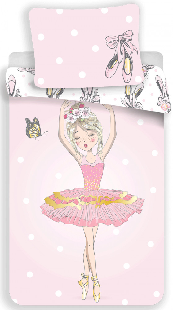 Ballet Ballerina σετ παπλωματοθήκη 140x200 cm, 70x90 cm