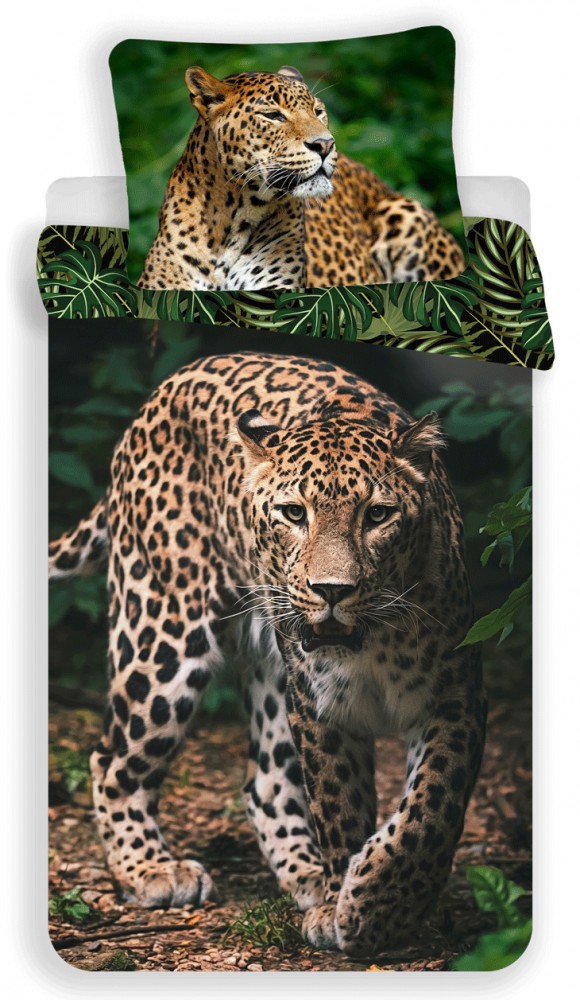 Leopard σετ παπλωματοθήκη 140x200 cm, 70x90 cm