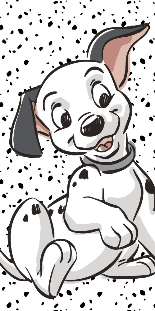 Disney 101 Dalmatians Πετσέτα Μπάνιου & Θαλάσσης 100% Βαμβάκι 70×140 cm