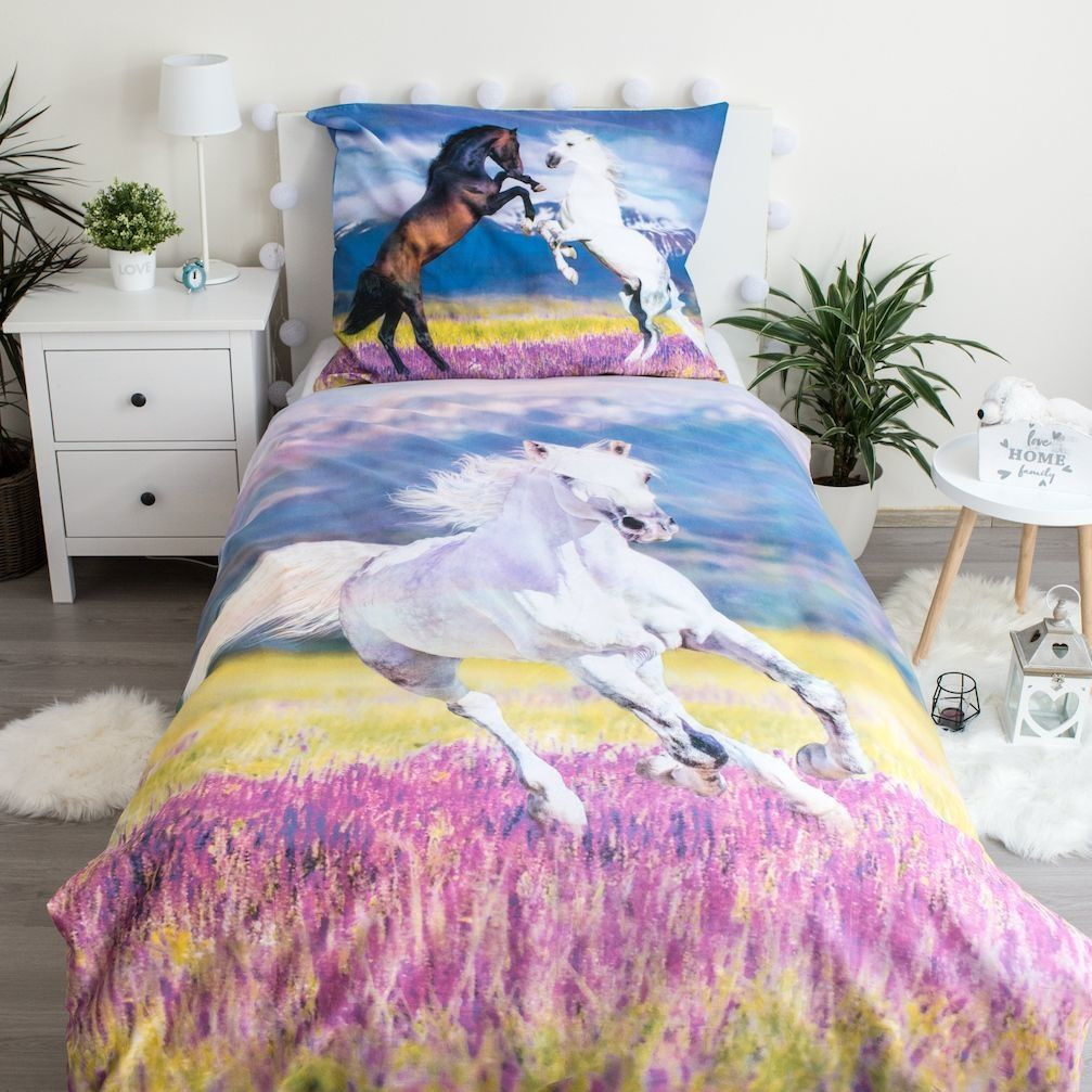 Horses Meadow σετ παπλωματοθήκη 140x200 cm, 70x90 cm - Image 2