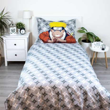 Naruto Grey σετ παπλωματοθήκη 140x200 cm, 70x90 cm - Image 3