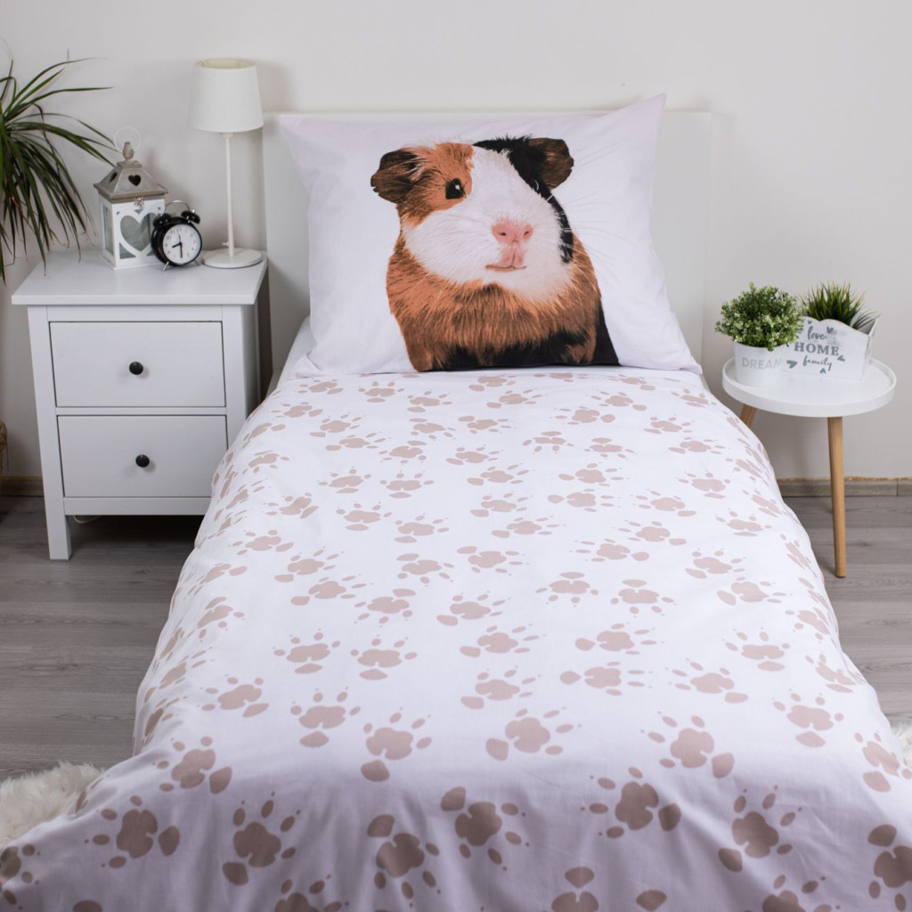 Animals Guinea Pig Σετ Μονή Παπλωματοθήκη Βαμβακερή 2 Τεμαχίων 140×200 και 70×90 cm - Image 3