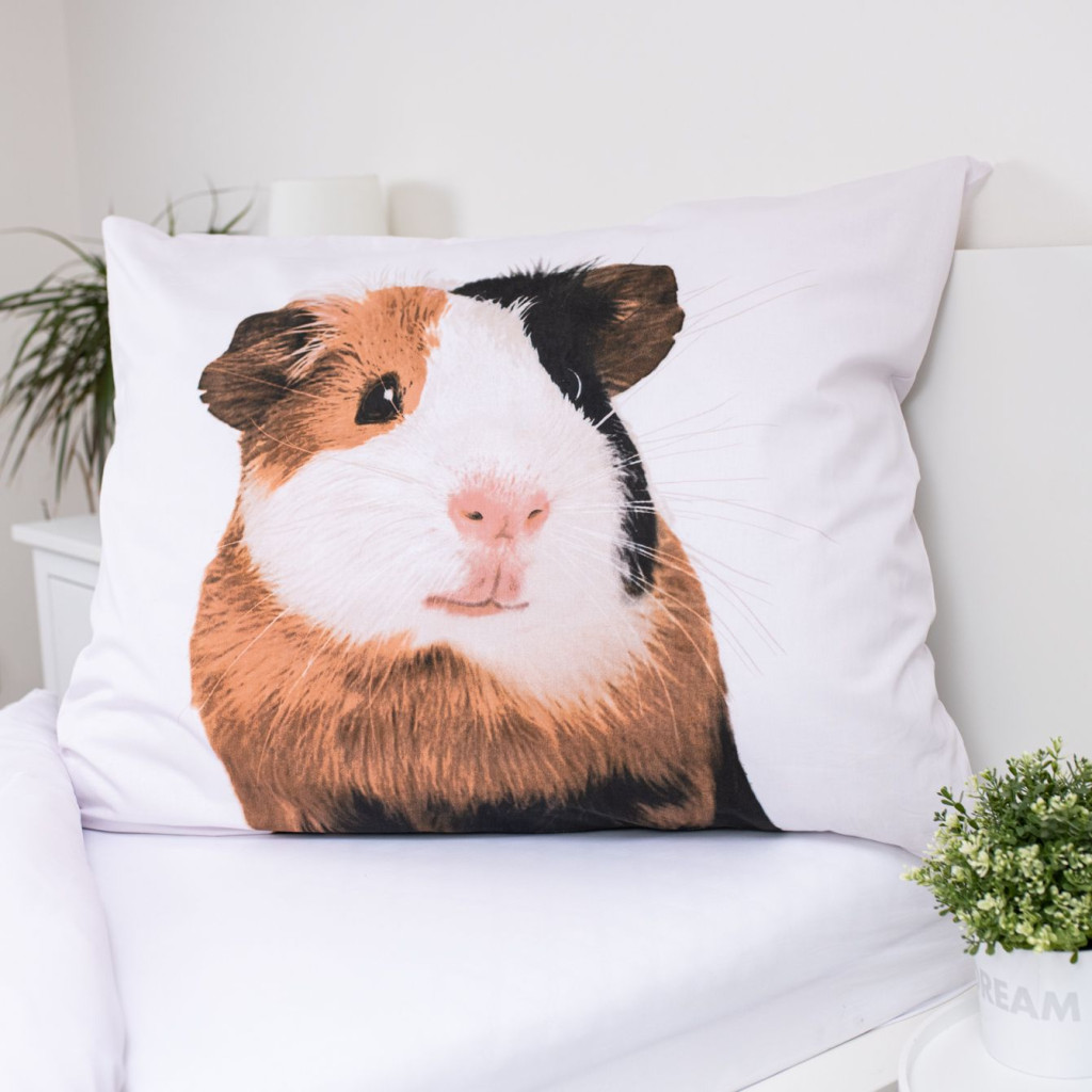Animals Guinea Pig Σετ Μονή Παπλωματοθήκη Βαμβακερή 2 Τεμαχίων 140×200 και 70×90 cm - Image 4