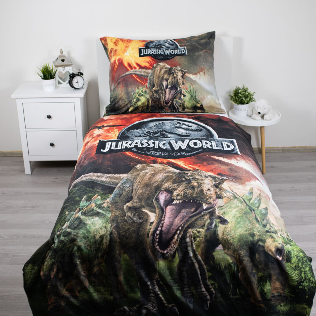 Alternative view of Jurassic World Σετ Παπλωματοθήκης Μονό 2 Τεμαχίων από Microfiber 140×200 cm, 70×90 cm